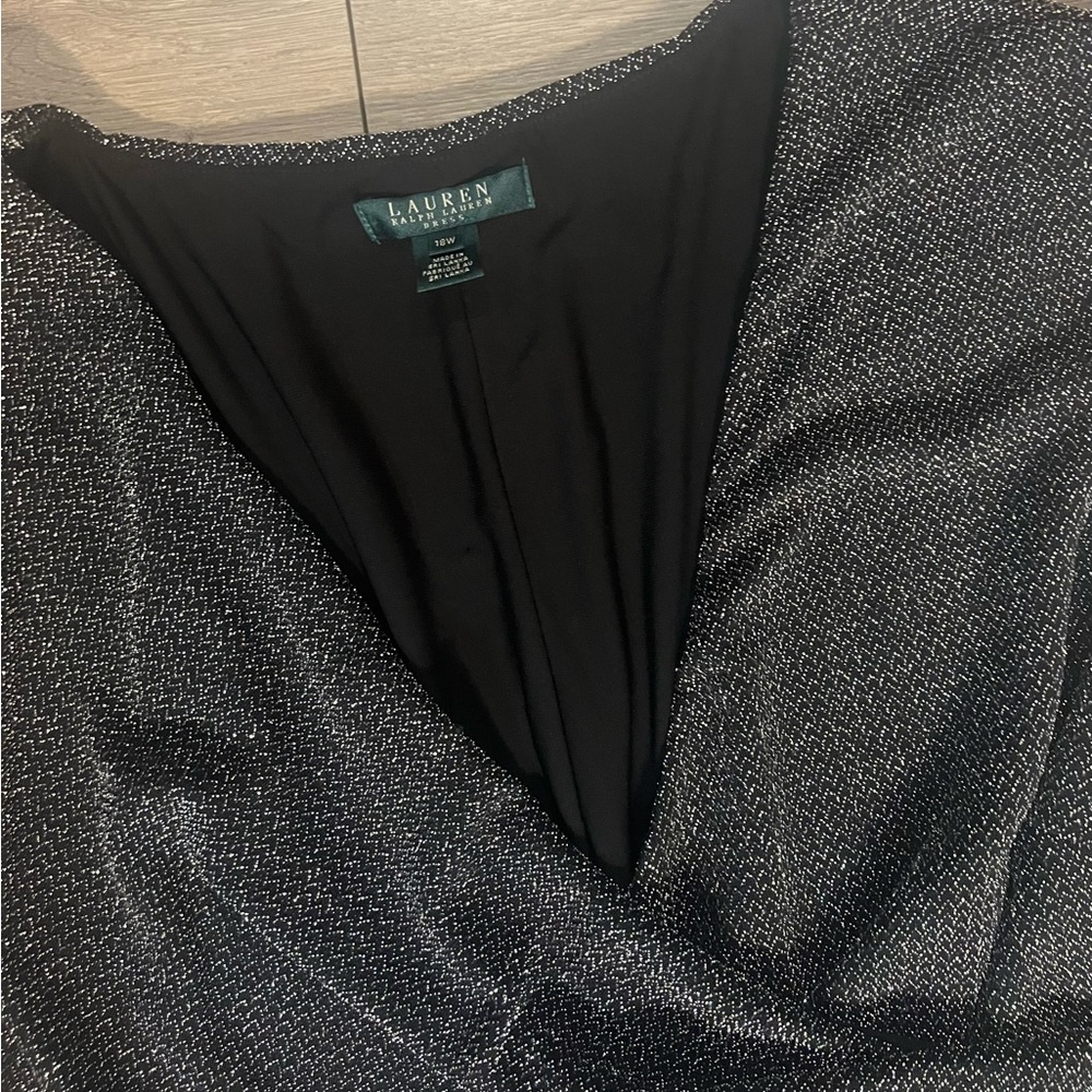 Metallic Black Evening/Cocktail Dress